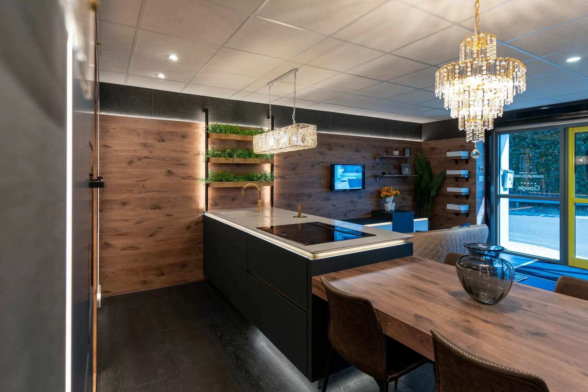 Inside kitchen showroom