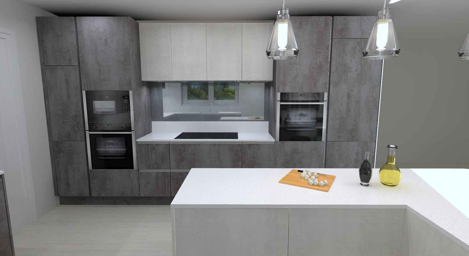Grey Stone Matt Kitchen